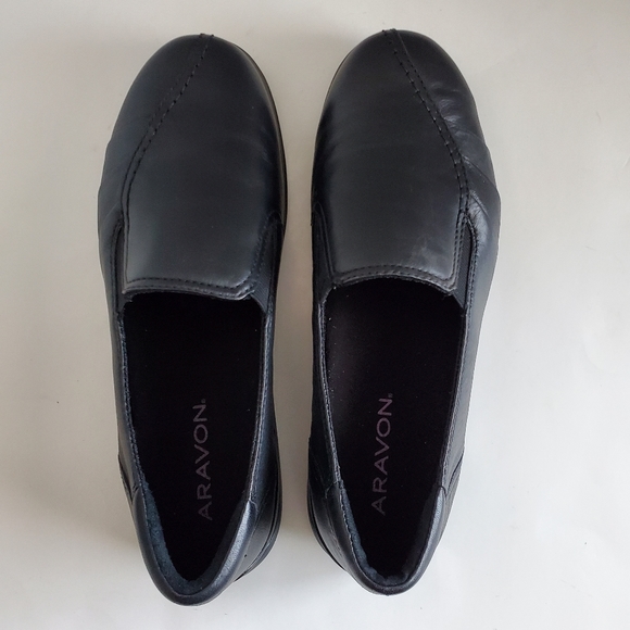 Aravon Women's Faith Flats, Black, 6.5 - Picture 4 of 6